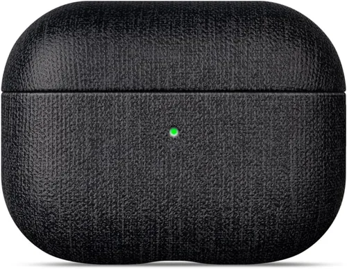 Miniatura 15 de Lopie Funda de piel para AirPods Pro de 2ª generación, azul cian, funda protectora totalmente envuelta con piel de cordero, protección de 360