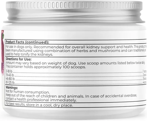 Miniatura 6 de Dr. Harvey's Suplemento de apoyo renal para perros (4 onzas)