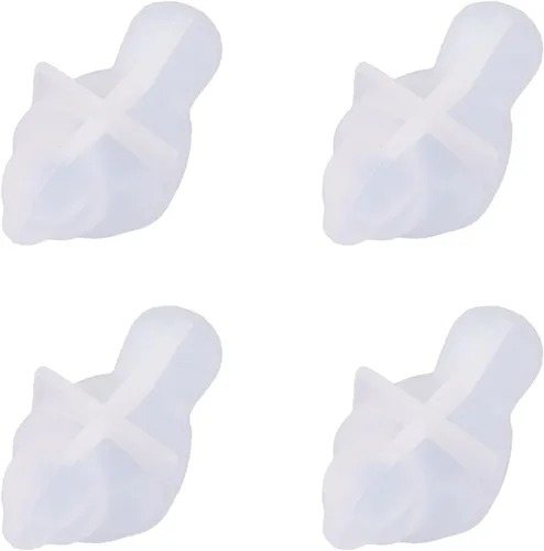 Paquete de 4 moldes de silicona con forma de pájaro 3D para moldes de resina epoxi, manualidades, llavero, regalo, joyería, fabricación de pequeños