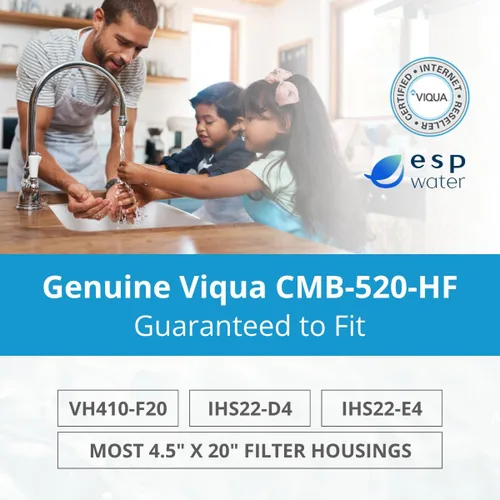 Miniatura 5 de VIQUA CMB-520-HF Filtro de agua de sedimentos de polipropileno para toda la casa de 20 x 4.5 pulgadas, 5 micrones, para sistemas UV Viqua IHS22-D4