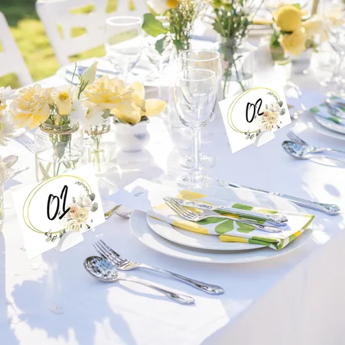 Miniatura 6 de 48 soportes blancos para números de mesa, soporte ligero de madera para nombres de mesa de boda, tarjeteros de tamaño pequeño, diseño semicircular