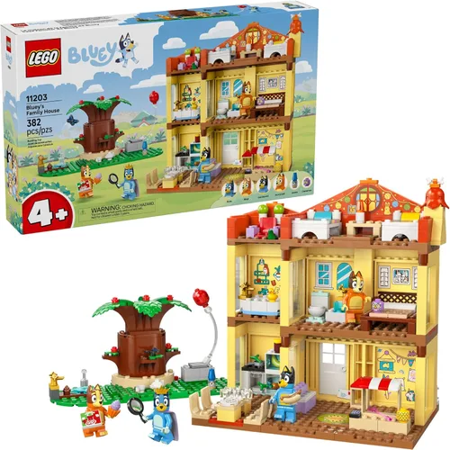 LEGO Bluey: Bluey's Family House - Juguete para niños y niñas de 4 años - El juego de casa incluye 6 personajes populares - Gran idea de regalo de