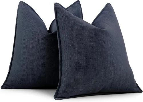 Miniatura 22 de ZWJD Fundas de Almohada para Lanzar de Color Rust 18x18 Juego de 2 Fundas de Almohada de Chenilla con Diseño Elegante Fundas de Almohada Decorativas