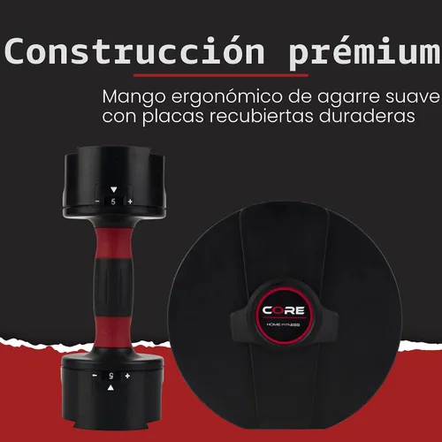 Miniatura 7 de Core Fitness® Adjustable Dumbbell Weight Set by Affordable Dumbbells
