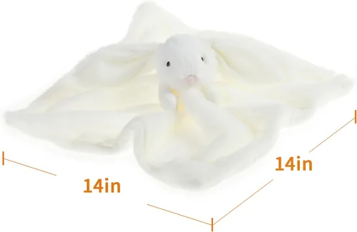 Miniatura 4 de Manta de lujo de felpa con diseño de conejitos de Apricot Lamb, manta de seguridad para bebé, manta de personaje para guardería, mantita Crema
