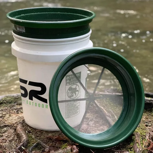 Miniatura 2 de ASR Outdoor Kit de cacerola de oro definitivo de 19 piezas con pantallas clasificadoras, sartenes doradas, selección de rocas
