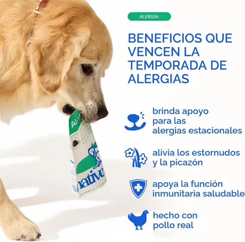 Miniatura 2 de Native Pet - Masticables para alergias para perros – Alivio de la alergia de perros para razas medianas – Apoya el alivio de la picazón estacional