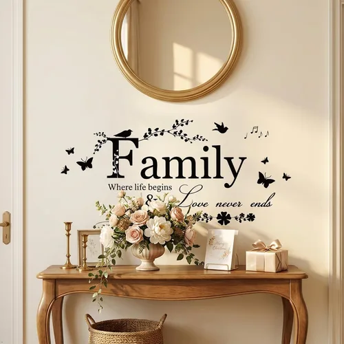 Miniatura 2 de Blinggo - Calcomanías de vinilo despegables, para pared, diseño de cita/texto, decoración del hogar