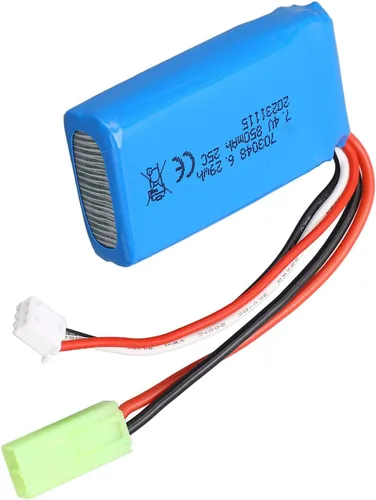 Miniatura 3 de plplaaoo 7.4V 850mAh batería de litio 703048 profesional ligera fuente de alimentación de alto rendimiento para WLToys V912 V262 V333 V353 BQ202 RC