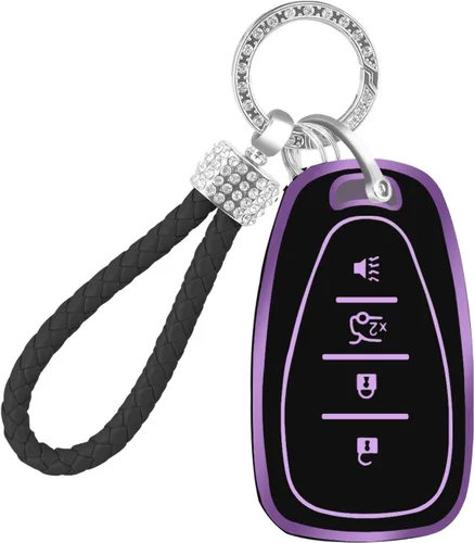 Funda para llavero Chevy con llavero, funda para llavero compatible con Chevrolet Chevy Blazer Traverse Malibu Cruze Trax Equinox Trailblazer Bolt