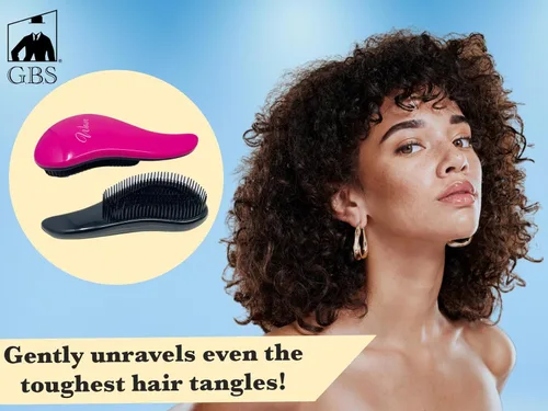 Miniatura 4 de G.B.S Cepillo desenredante para mujeres y niñas, cepillo desenredante para cabello seco y húmedo para todo tipo de cabello, elimina enredos y nudos