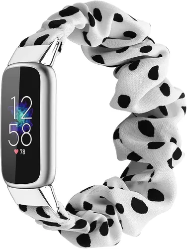 Miniatura 14 de Correas elásticas compatibles con Fitbit Luxe Bands, pulsera elástica de tela suave de repuesto para Fitbit Luxe Fitness Tracker, pequeña/grande