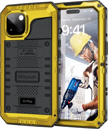 Miniatura 110 de Mitywah Funda impermeable para iPhone 7/iPhone 8 / iPhone SE 2020, funda de metal resistente de grado militar, protección de cuerpo completo