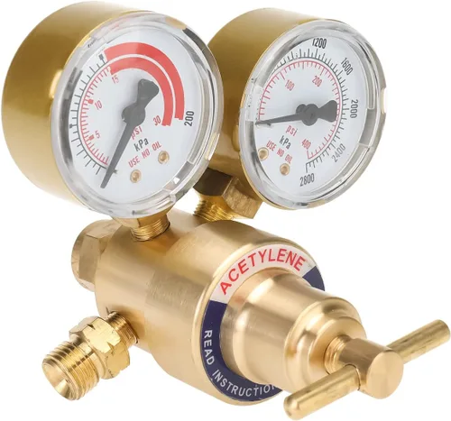 Miniatura 6 de Kit de acetileno de aire de 5 piezas, kit de soplete, incluye 1 regulador de acetileno CGA 200 soldador de gas de soldadura, manguera estándar
