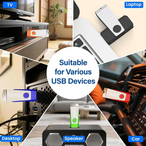 Miniatura 3 de Unidad flash de 16 GB, paquete de 20 unidades de memoria USB 2.0 para almacenamiento de datos y copia de seguridad (colores mixtos)