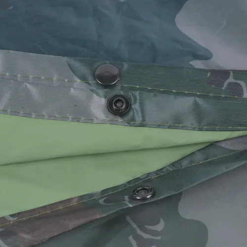 Miniatura 4 de LOOGU Poncho de lluvia impermeable con capucha, abrigo de lluvia multiusos de camuflaje para caza, camping, senderismo
