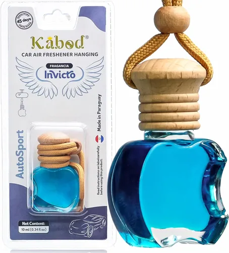 Miniatura 13 de Ambientador para coche colgante de bambú Kabod Difusor de aceites esenciales Aroma verde limpio Neutralizador de olores natural Fragancia
