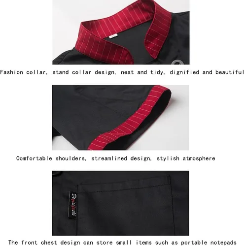Miniatura 4 de Short Sleeve Chef Coat for Mens and Women Unisex Chef Jacket Restaurant Kitchen Work Clothes