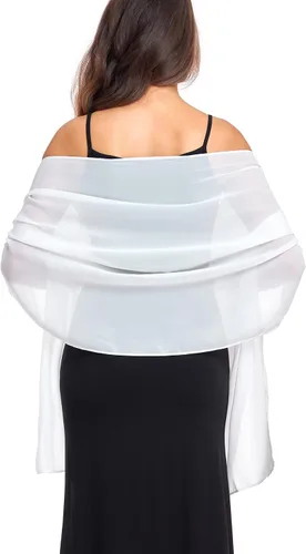 Miniatura 33 de Chales/mantones de gasa suave para vestidos, accesorios de mujer