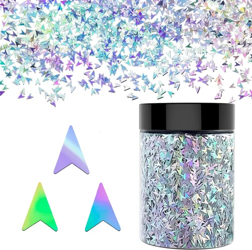 Miniatura 7 de Cactus de 1.69 onzas (1.69 oz) - 0.315 pulgadas. Brillo grueso holográfico, purpurina brillante LightStone Sparkles, purpurina a granel