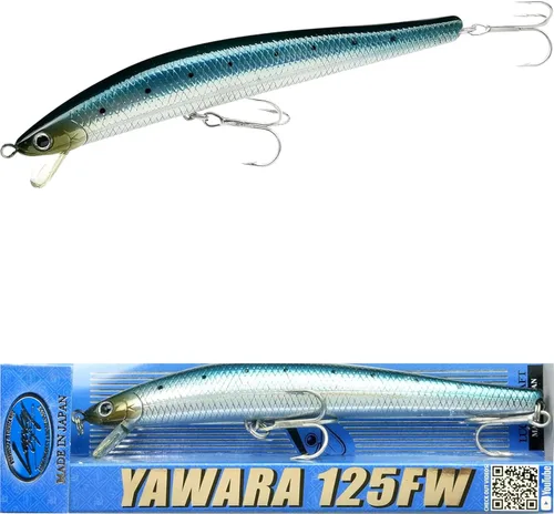 Miniatura 27 de LUCKY CRAFT FlashMinnow 125 YAWARA, señuelos de pesca de agua salada, accesorios y equipo de pesca de surf Jerkbait, señuelos de pesca de fletán