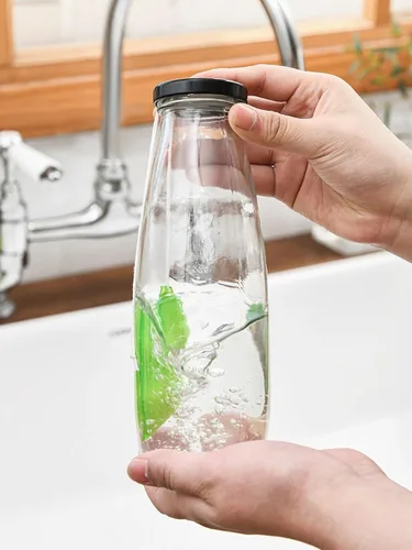 Miniatura 2 de Limpiador de Botellas Mágico de Frijoles, Esponja de Limpieza de Botella de Frijoles Reutilizable, Esponja de Botella Resistente al Calor