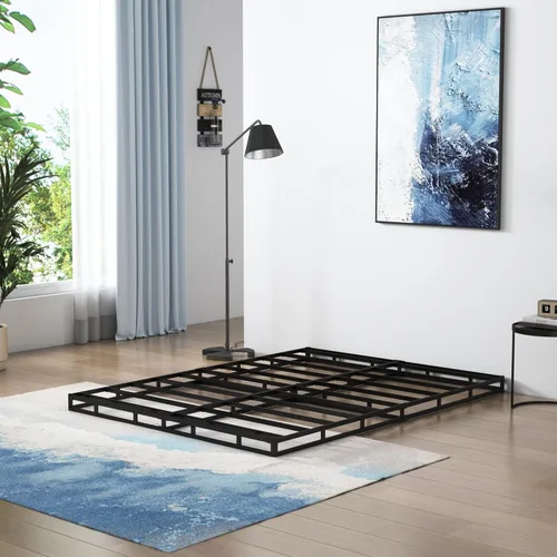 Miniatura 9 de Vehowy Base de resorte de 4 pulgadas para cama king, base de resorte solo tamaño king, base de colchón de servicio pesado, base de cama de metal