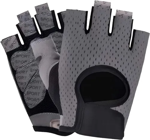 Miniatura 6 de Workout Gloves Breathable Non-Slip Silica Gel Grip Exercise Gloves for Men Women Weightlifting Yoga Dumbbell Bodybuilding