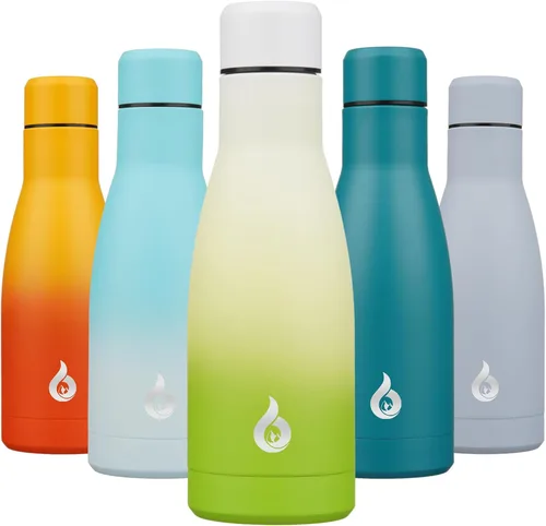 Miniatura 79 de BJPKPK Botella de Agua Aislada 17oz Botellas de Agua de Acero Inoxidable Apta para Lavavajillas Metal Térmica Mantiene Frío y Caliente, Gris Niebla