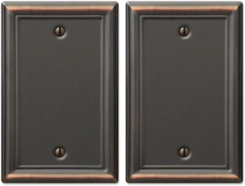 Miniatura 17 de Amerelle 149R4DB - Placa de pared Chelsea, 4 interruptores de palanca, acero, bronce envejecido, paquete de 1