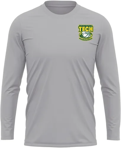 Miniatura 201 de Camisa deportiva de manga larga oficial de la NCAA Collegiate para hombre, con logotipo en el pecho izquierdo, colección Athletic Heather