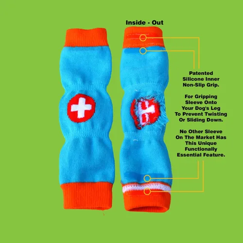 Miniatura 3 de PawFlex Comfy Paws - Leggings protectores antideslizantes de algodón para perros Funda médica para mascotas para patas de perros con agarre
