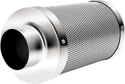 Miniatura 9 de iPower Filtro de carbono de aire de 4 pulgadas, con carbón virgen australiano para ventilador en línea, hidroponía, tienda de cultivo, prefiltro