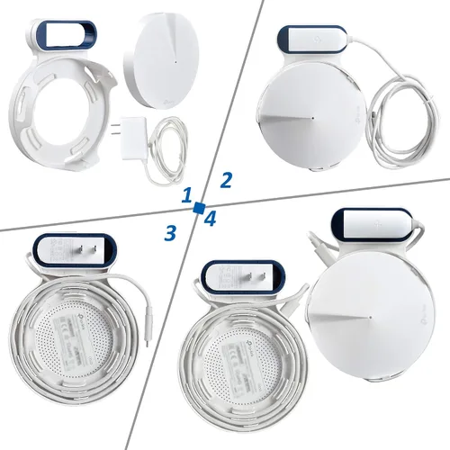 Miniatura 6 de Soporte de pared para sistema WiFi de malla Deco S4, S7, M4, P9, W2400 (paquete de 2)