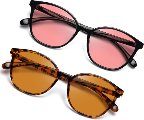 Lentes de mujer con bloqueo de luz azul, lentes para computadora y juegos, con armazón TR90, antifatiga ocular y antirreflejantes UV RF6208 Lente
