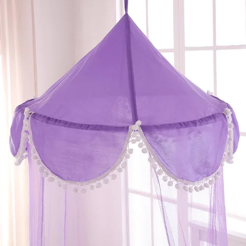Miniatura 2 de Cotton Loft Pom - Toldo de cama plegable para niños, tamaño único, color morado