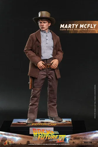 Miniatura 2 de Hot Toys Back to The Future Part III - Figura coleccionable de Marty McFly escala 1/6 de 12 pulgadas