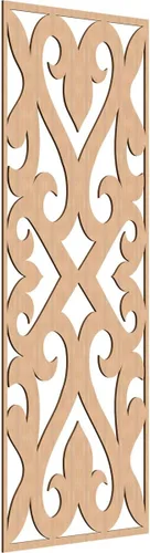 Miniatura 160 de Keene Paneles de pared decorativos de madera con calado, 9 3/8 pulgadas de ancho x 24 3/8 pulgadas de alto x 1/4 de alto, roble rojo rojo (Red Oak)