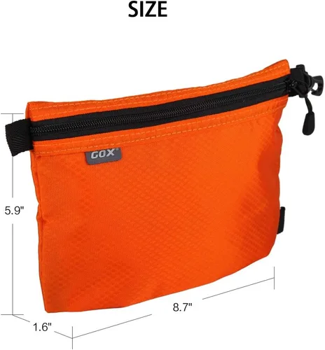 Miniatura 2 de GOX Bolsa de aseo pequeña para hombre, bolsa de cosméticos a granel, kit de dopp, bolsa de transporte con cremallera, organización, bolsa de nailon
