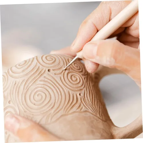 Miniatura 5 de EXCEART Juego de 3 piezas de herramientas de escultura en relieve, herramientas y suministros de cerámica, herramientas de escultura de cerámica