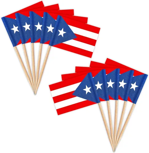 Miniatura 8 de ZXvZYT Banderas de palillos de dientes cubanos con bandera de Cuba, decoración pequeña para cupcakes de Cuba, decoración de frutas y cóctel