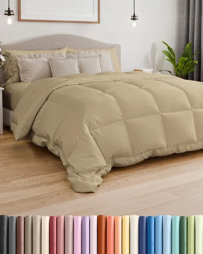 Miniatura 8 de Tamaño Individual, Edredón de Plumón Blanco Alternativo - Cálido y Ligero - Juego de Ropa de Cama de Calidad Hotelera de Lujo y Transpirable