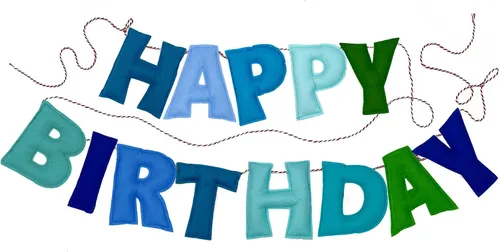 Cartel de feliz cumpleaños preencordado – Guirnalda de bola de fieltro, decoraciones de fiesta de arcoíris, guirnalda de feliz cumpleaños, letrero