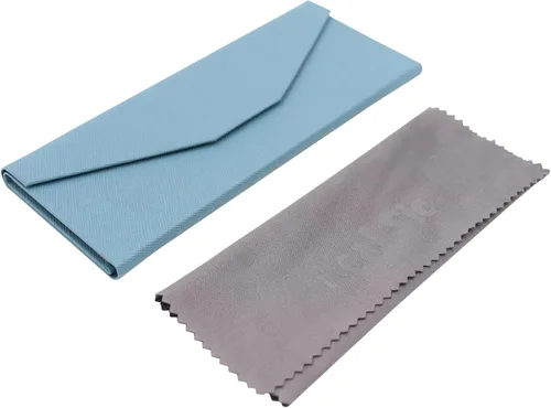 Miniatura 80 de Real Sic Funda para lentes de sol para hombres y mujeres, soporte magnético plegable para lentes de sol, inspirado en el color sólido