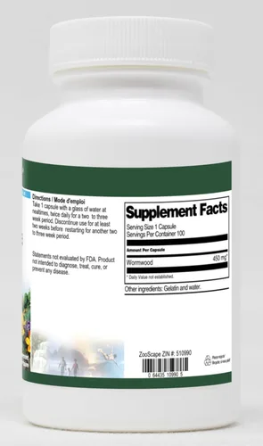 Miniatura 2 de Hierba de ajenjo (Artemisia Absinthium) - 450 mg (100 Cápsulas, ZIN: 510990)