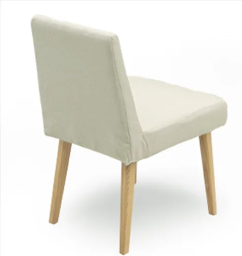 Miniatura 4 de 関家具(Sekikagu) Okawa Furniture Seki Furniture 106627 - Silla de comedor de albahaca (cuerpo NA/asiento marfil), juego de 2