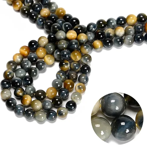 Miniatura 18 de 47 cuentas de jade esmeralda africana de 0.315 pulgadas (0.315 in), redondas naturales, sueltas, cuentas de piedra real, piedras preciosas genuinas