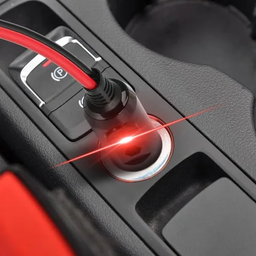 Miniatura 3 de SinLoon Cable de cargador de batería SAE con interruptor, 12 V 10 A, enchufe macho a impermeable, adaptador de liberación rápida, cable de carga