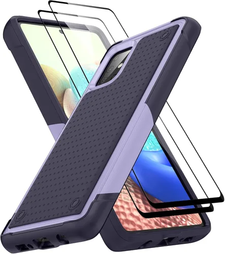 Miniatura 349 de Jeylly Compatible con Samsung Galaxy A22 5G Funda, Funda Samsung A22 5G con 2pcs protectores de pantalla de vidrio templado