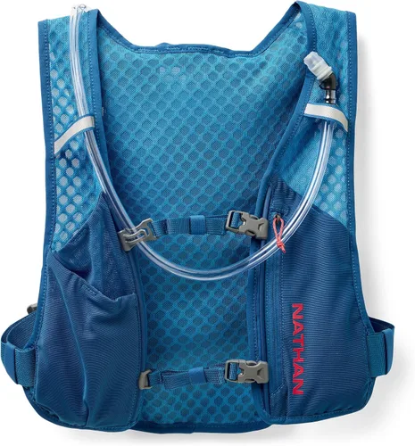Miniatura 8 de Nathan QuickStart - Chaleco de hidratación con vejiga o frascos, bolsillos de almacenamiento, tela transpirable que absorbe la humedad, correas